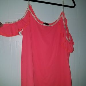 Xl Rue 21 neon cold shoulder top